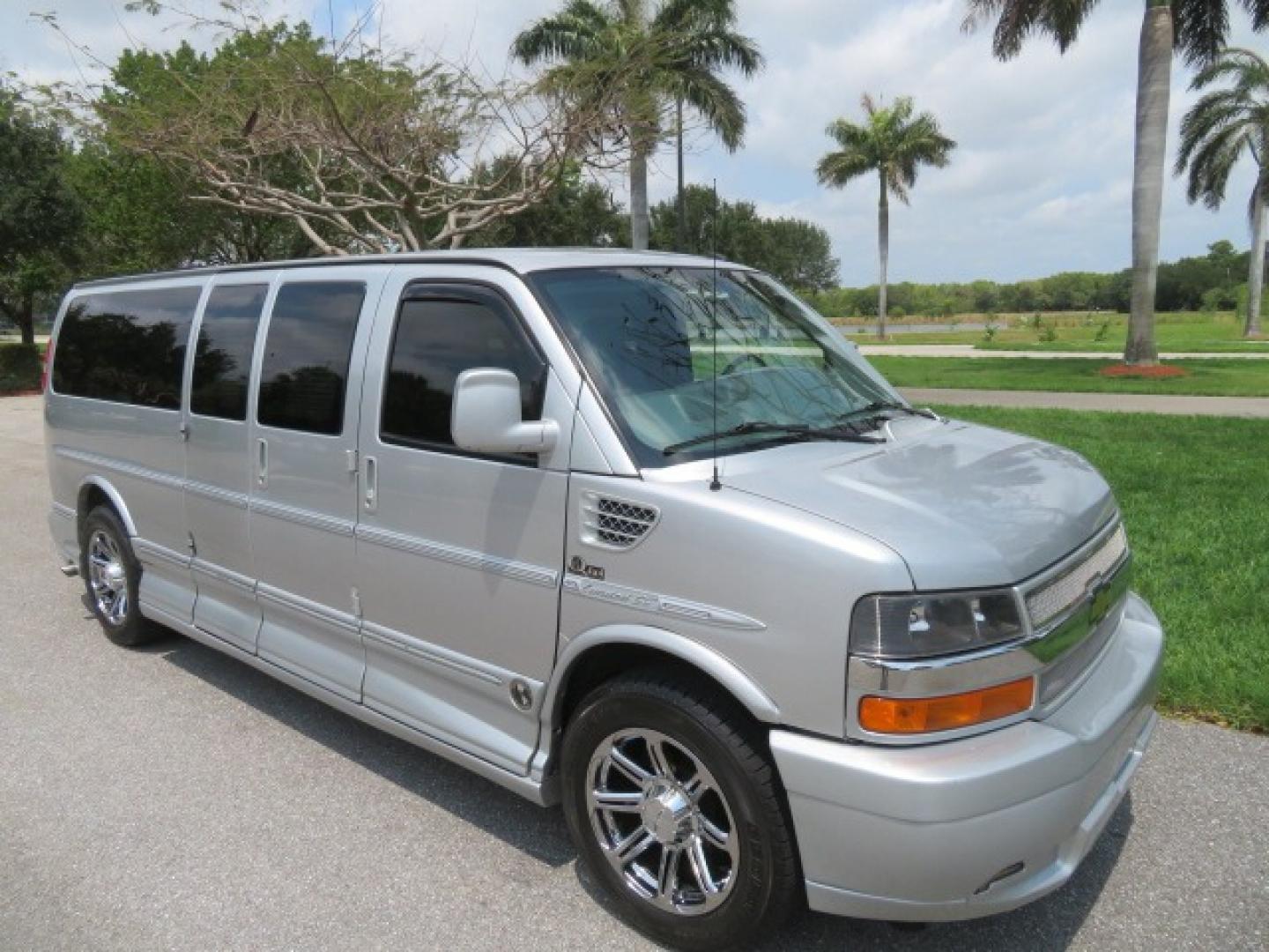 2014 Chevrolet Express (1GBWGLCG3E1) , located at 4301 Oak Circle #19, Boca Raton, FL, 33431, (954) 561-2499, 26.388861, -80.084038 - You are looking at a Rare 2014 Chevy Express 2500 Quigley 4x4 Four Wheel Drive Explorer Limited SE 9 Passenger Conversion Van with: 107K Original Miles, 6 Captain Chairs, Rear Power Folding Bench Seat Bed, Center Consoler Cooler, Front PPF (Paint Protection Film) Explorer Limited Conversion Througho - Photo#20